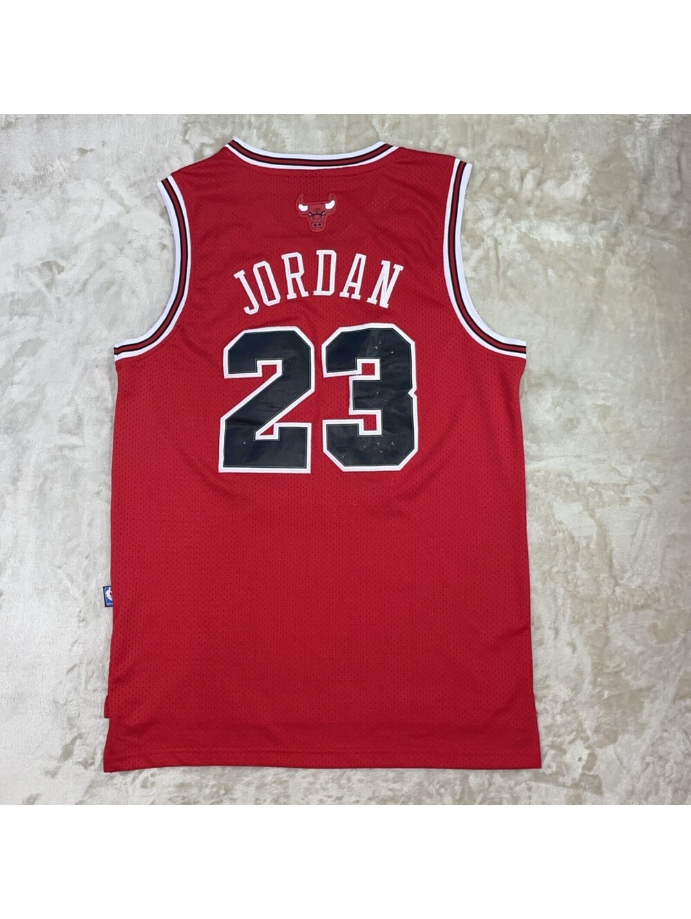 Nike NBA Chicago Bulls Michael Jordan #23 Basketball Jersey Red Mens Size L
